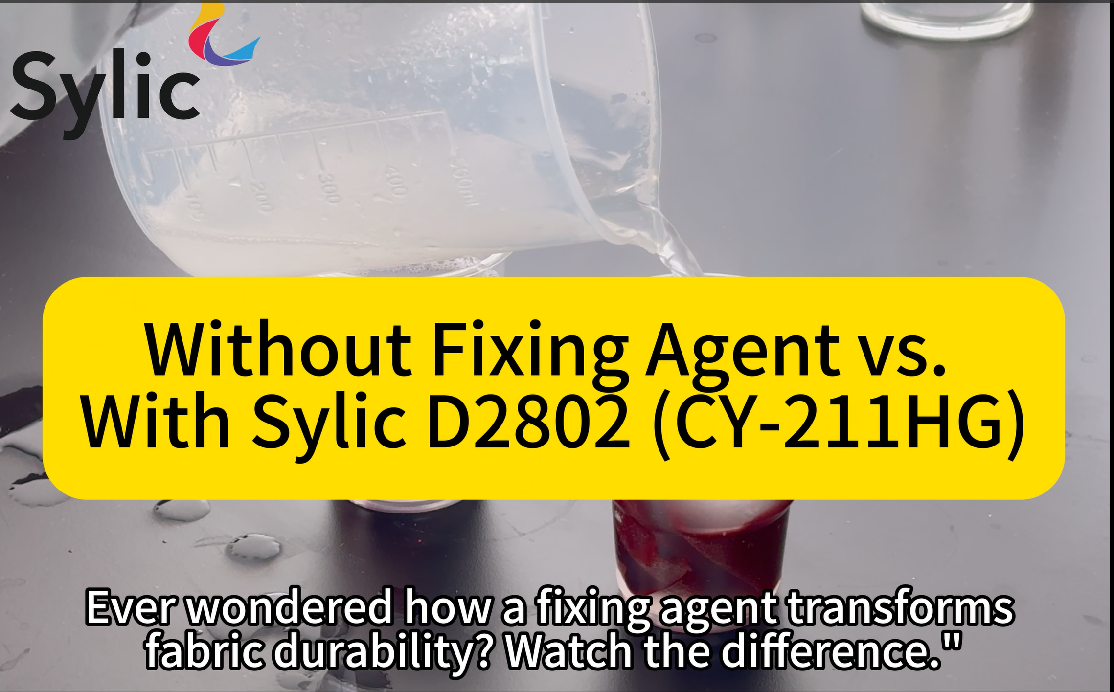 Sylic D2802 (CY-211HG) 固色剂使用前后视频封面