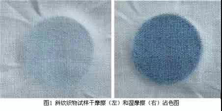 What is the reason for the color transfer of textiles after friction test